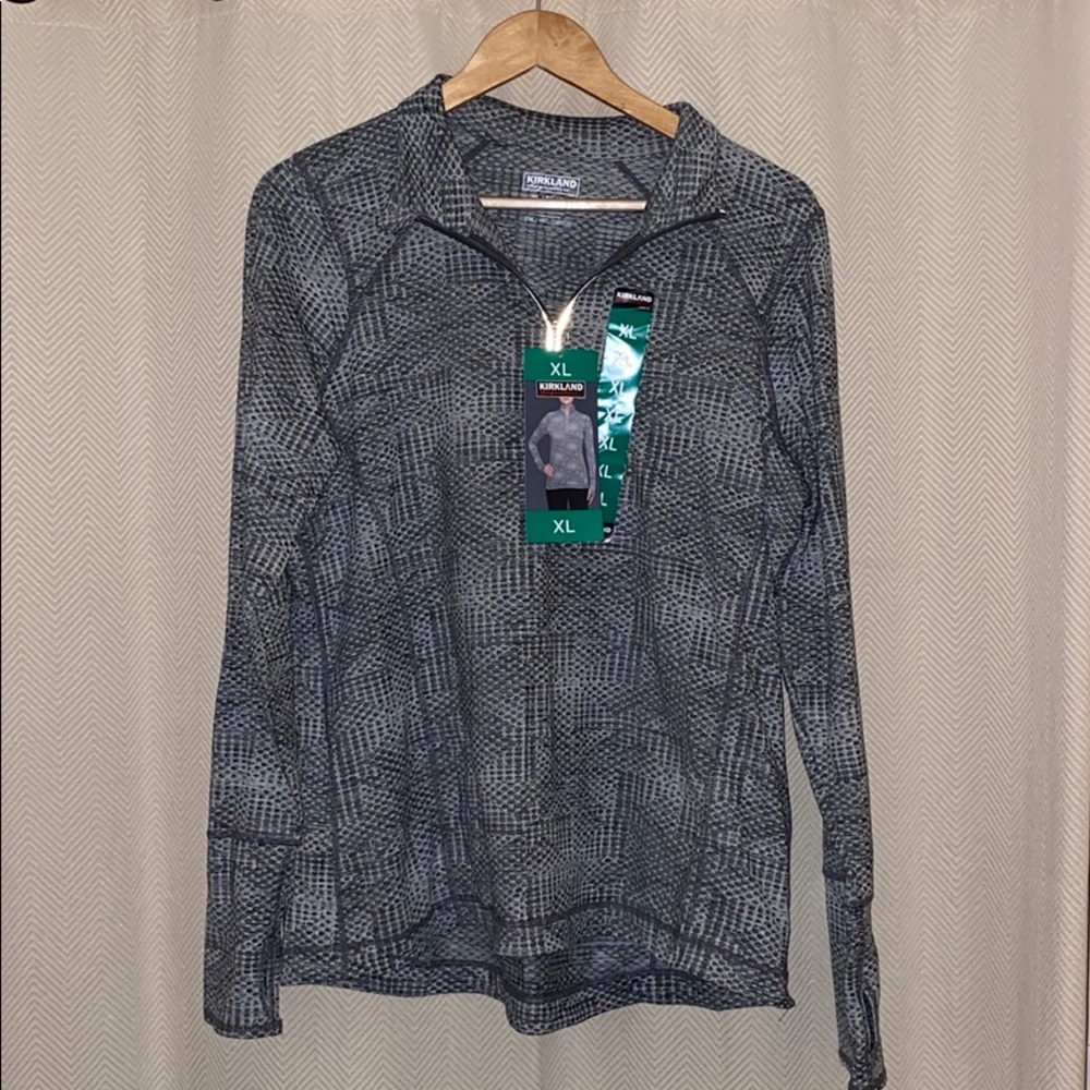 - Kirkland - Grey Athletic Running Pullover, XL